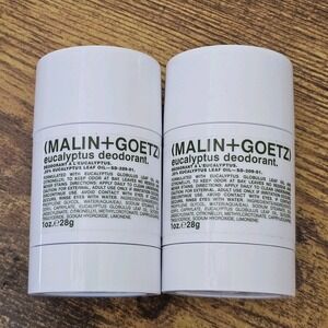 2X MALIN + GOETZ Eucalyptus Deodorant Stick Deodorant Unisex Aluminum-Free 28g